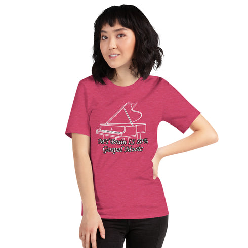 My Brain is 80% Gospel Music Christian Bible Verse T-Shirt